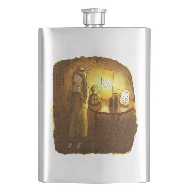 さややごじ HIP FLASK (Front)