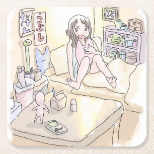 さ れ む じ SQUARE PAPER COASTER
