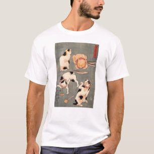 たとえ尽の内（上）, 国芳 Japanese Cats(1), Kuniyoshi, Ukiyo-e T-Shirt
