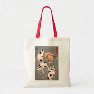 たとえ尽の内(上), 国芳 Japanese Cats(1), Kuniyoshi, Ukiyo-e Tote Bag