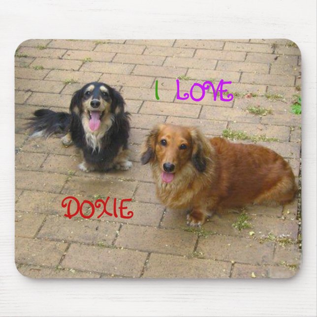 なかよしダックスフント ♪ MOUSE PAD (Front)