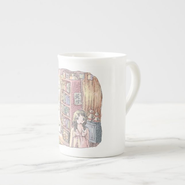 なさじ BONE CHINA MUG (Front Right)