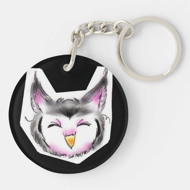 アフリカオオコノハズクちゃん KEYCHAIN (Back)