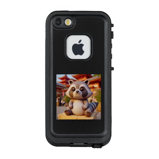 アライグマの置物 LifeProof iPhone CASE (Back)