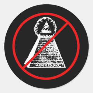 アンチイルミナティ CLASSIC ROUND STICKER