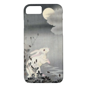 ウサギと月, 小原古邨 Rabbit and Moon, Ohara Koson, Ukiyo-e iPhone 8/7 Case