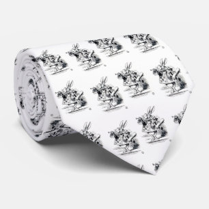 ウサギ、“ Alice's Adventures in Wonderland ” Tie