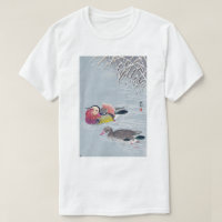 オシドリ, 小原古邨 Mandarin duck, Ohara Koson, Ukiyo-e