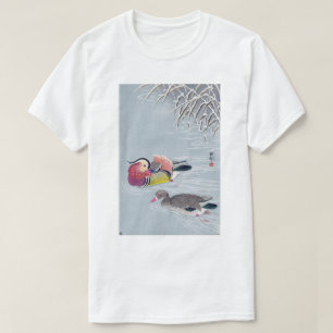 オシドリ, 小原古邨 Mandarin duck, Ohara Koson, Ukiyo-e T-Shirt
