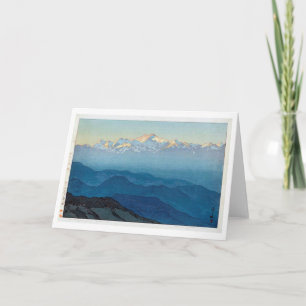 カンチェンジュンガ, Kangchenjunga, Yoshida, Woodcut Card