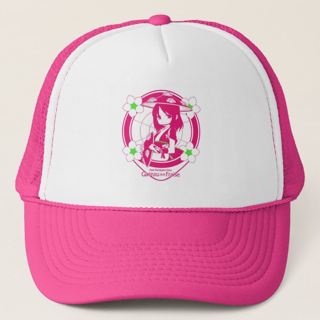 キャップ☆Moe_hanagasa01 Trucker Hat (Front)