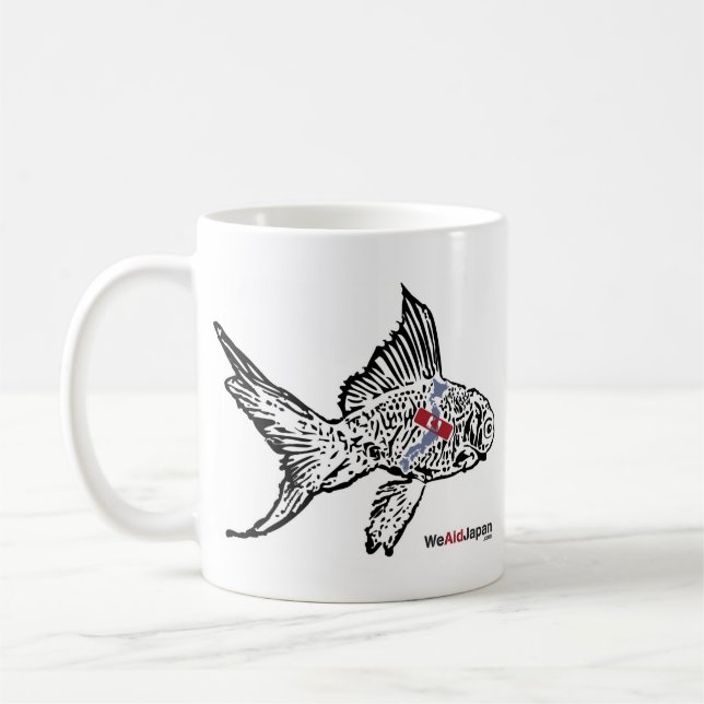 シマウマと金魚マグカップ de tasse de poissons de zèbre et d'or (Gauche)