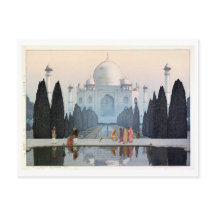 タージ・マハル, Taj Mahal, Hiroshi Yoshida, Woodcut