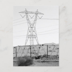 ¯\_(ツ)_/¯ Shrug Whatever Electricity Desert Postcard