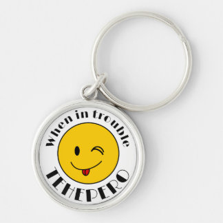テヘペロちゃんマーク(L)   キーホルダー KEYCHAIN