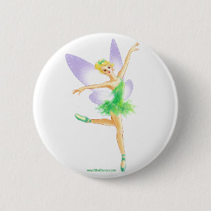 バレエ フェアリー 2 INCH ROUND BUTTON
