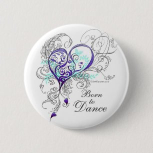 ボーン　トｳ　ダンス 2 INCH ROUND BUTTON