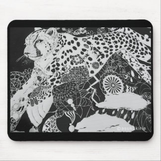 モノトーン/チーターのマウスパッド  MOUSE PAD