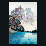モレーン湖, Moraine Lake, Hiroshi Yoshida, Woodcut Poster<br><div class="desc">吉田博 Hiroshi Yoshida (September 19, 1876 – April 5, 1950) was a 20th-century Japanese painter and woodcut printmaker. He is regarded as one of the greatest artists of the shin-hanga style, and is noted especially for his excellent landscape prints. Yoshida traveled widely, and was particularly known for his images of...</div>