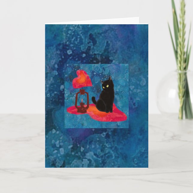 ランタンと猫 CARD (Front)