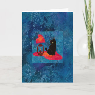 ランタンと猫 CARD