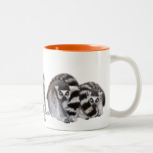 ワオキツネザル Two-Tone COFFEE MUG