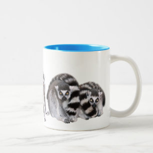 ワオキツネザル Two-Tone COFFEE MUG