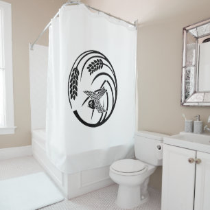 一本稲の丸に雀