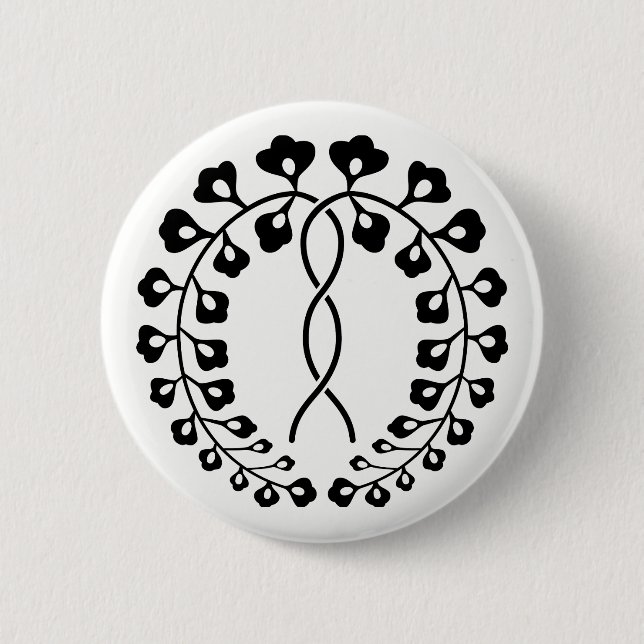 一条藤 2 INCH ROUND BUTTON (Front)