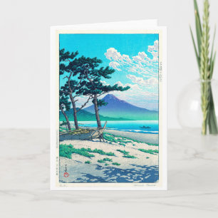三保の松原, Pine Beach at Miho, Hasui Kawase Card