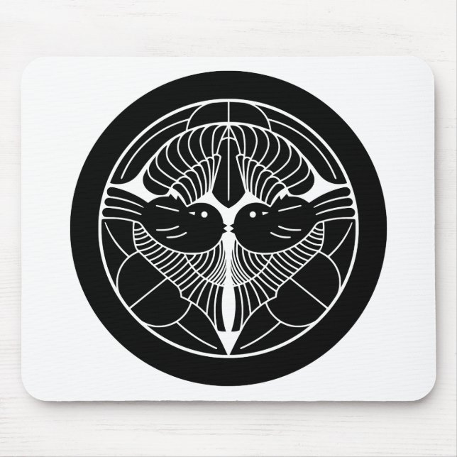 上杉謙信　家紋, Uesugi Kenshin KAMON, Japanese Family Cre Mouse Pad (Front)