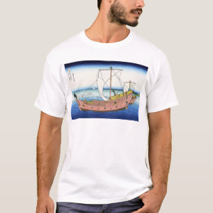 上総の海路, 北斎 View Mt.Fuji from Kazusa, Hokusai T-Shirt