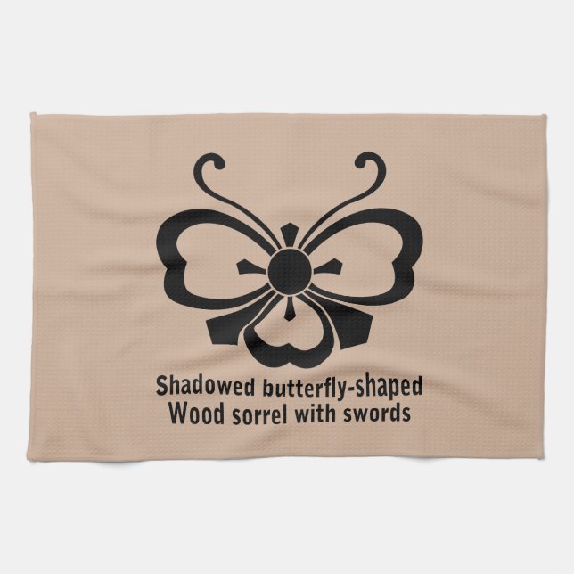 中陰剣酢漿草胡蝶 KITCHEN TOWEL (Horizontal)