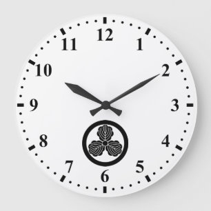 丸に三つ柏 LARGE CLOCK