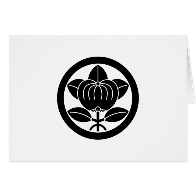 丸に三本足橘 (Front Horizontal)