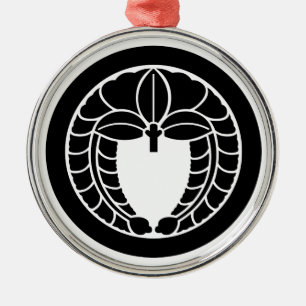 丸に下り藤 METAL ORNAMENT