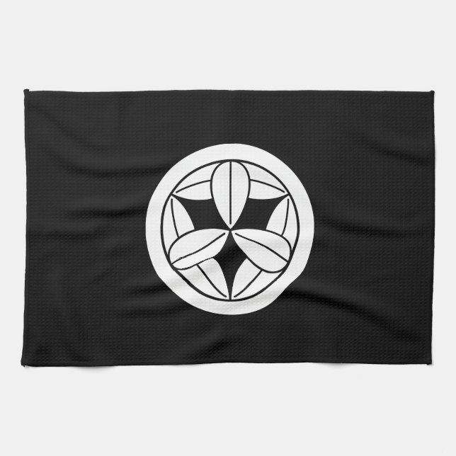 丸に九枚笹 KITCHEN TOWEL (Horizontal)