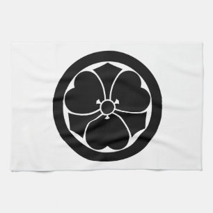 丸に剣酢漿草 KITCHEN TOWEL