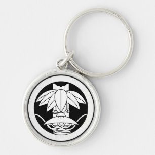 丸に変わり切り竹笹に笠 KEYCHAIN