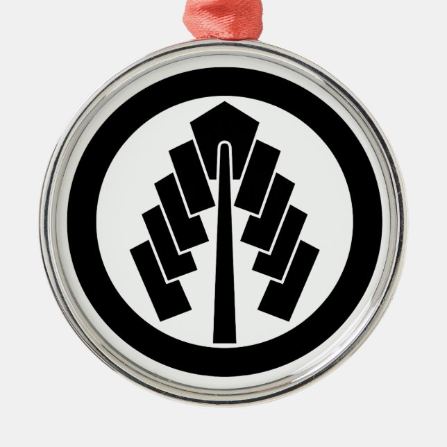 丸に幣 METAL ORNAMENT (Front)