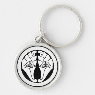 丸に抱き花杏葉 KEYCHAIN