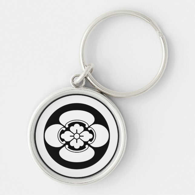 丸に木瓜 KEYCHAIN (Front)