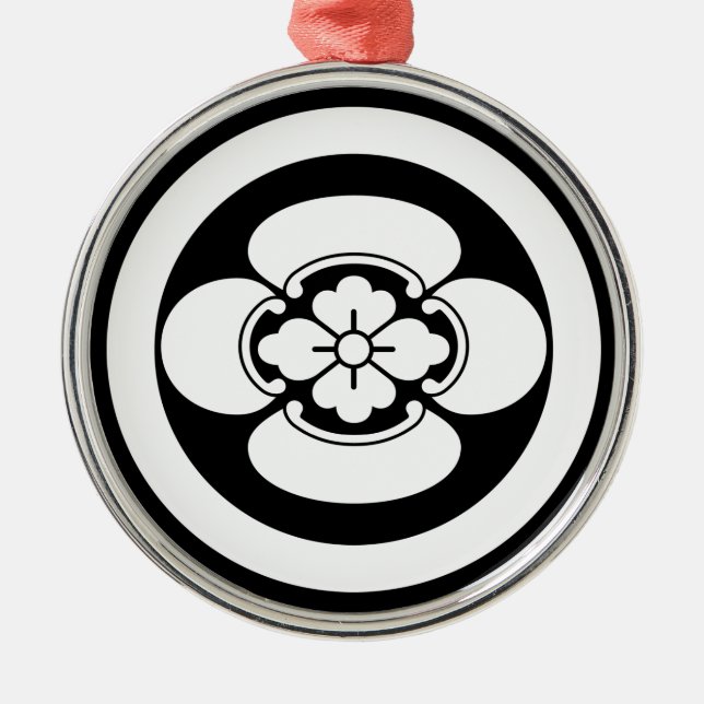 丸に木瓜 METAL ORNAMENT (Front)