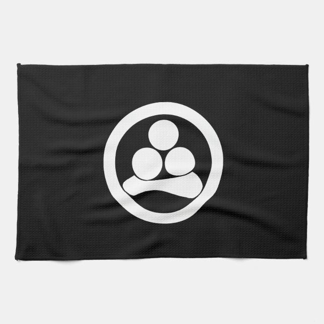 丸に渡辺星 KITCHEN TOWEL (Horizontal)