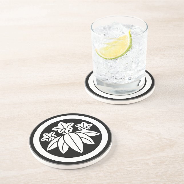 丸に笹龍胆 COASTER (Side)