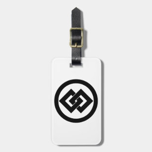 丸に違い釘抜き(違い釘〆割) LUGGAGE TAG
