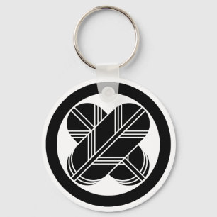 丸に違い鷹の羽 KEYCHAIN