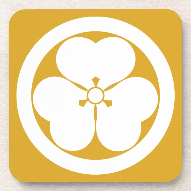 丸に酢漿草 COASTER (Front)
