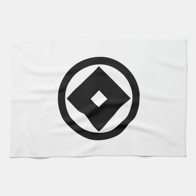 丸に釘抜き KITCHEN TOWEL (Horizontal)