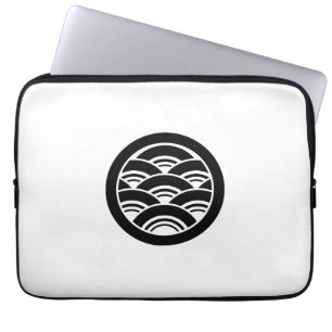 丸に青海波 LAPTOP SLEEVE